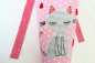 Preview: Schultüte mit Katze rosa